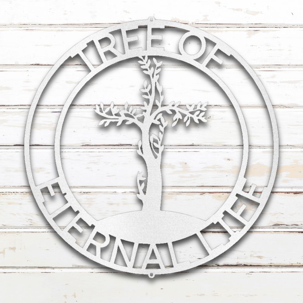 Eternal Tree of Life Metal Wall Art (White) | Shop Custom Metal Signs & Wall Decor | Sovereign Metalworks