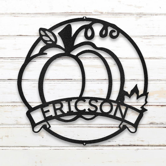 Pumpkin I Custom Metal Wall Art