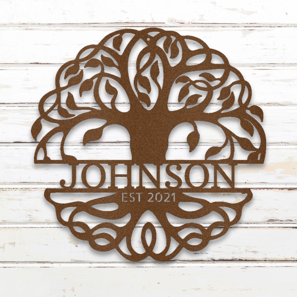 Family Tree of Life Metal Wall Art (Copper) | Shop for Custom Metal Signs & Wall Decor | Sovereign Metalworks