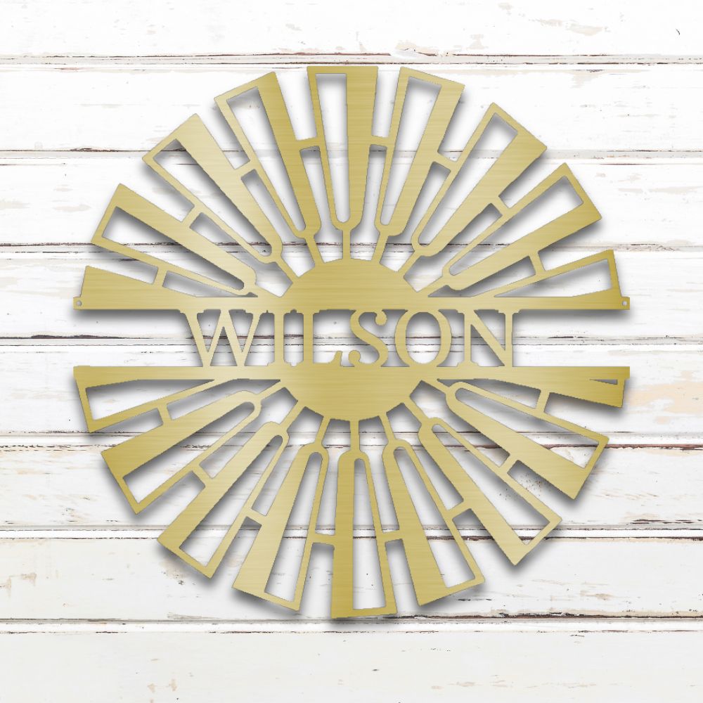Rustic Windmill Custom Metal Wall Art | Sovereign Metalworks