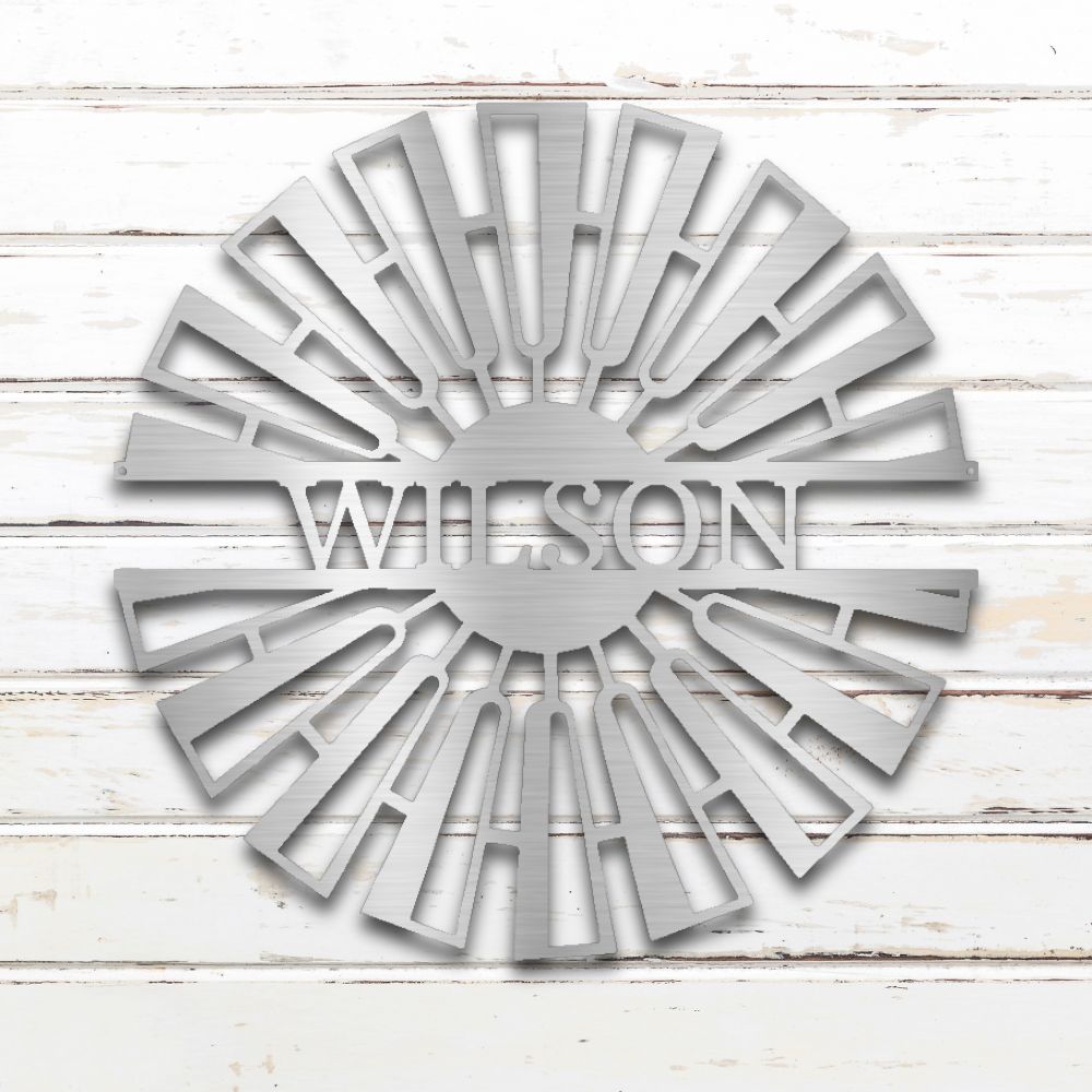 Rustic Windmill Custom Metal Wall Art | Sovereign Metalworks