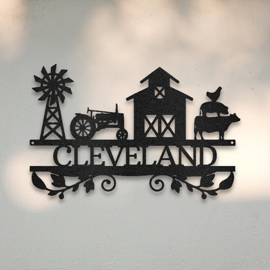 Farm Life Custom Metal Wall Art | Sovereign Metalworks