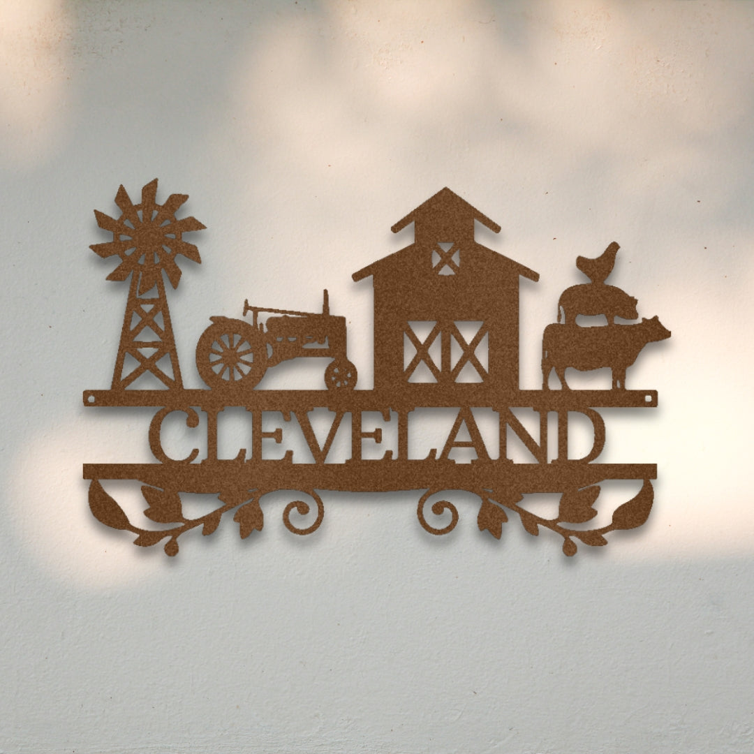 Farm Life Custom Metal Wall Art | Sovereign Metalworks