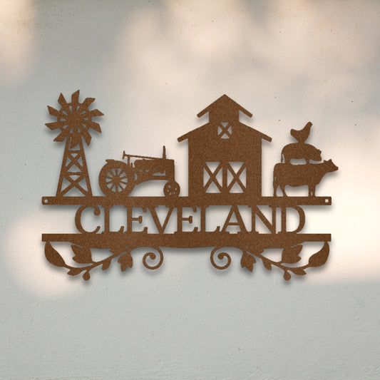 Farm Life Custom Metal Wall Art | Sovereign Metalworks