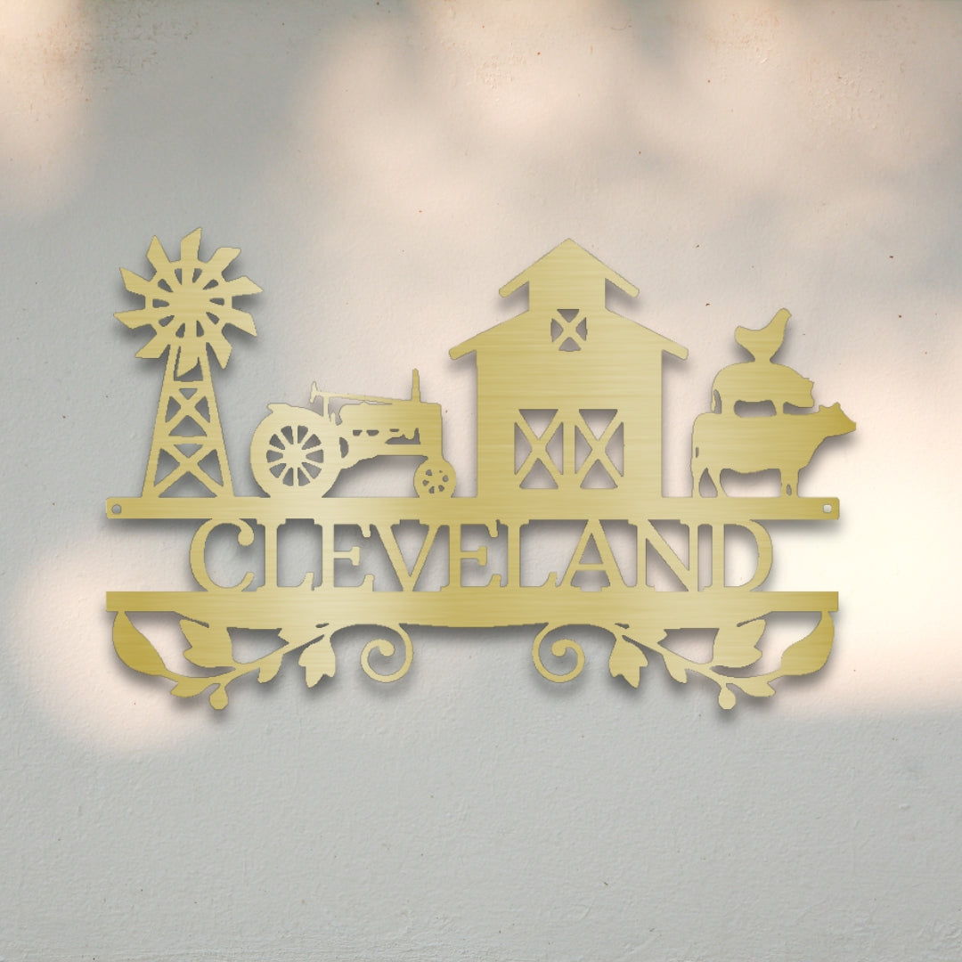 Farm Life Custom Metal Wall Art | Sovereign Metalworks