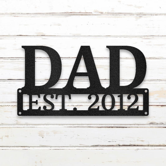 Father's Day II Metal Wall Art (Black) | Shop Custom Metal Signs & Wall Decor | Sovereign Metalworks