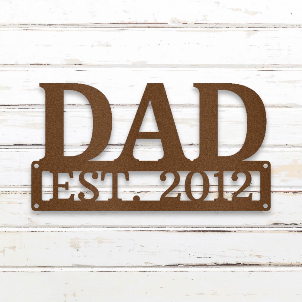 Father's Day II Metal Wall Art (Copper) | Shop Custom Metal Signs & Wall Decor | Sovereign Metalworks