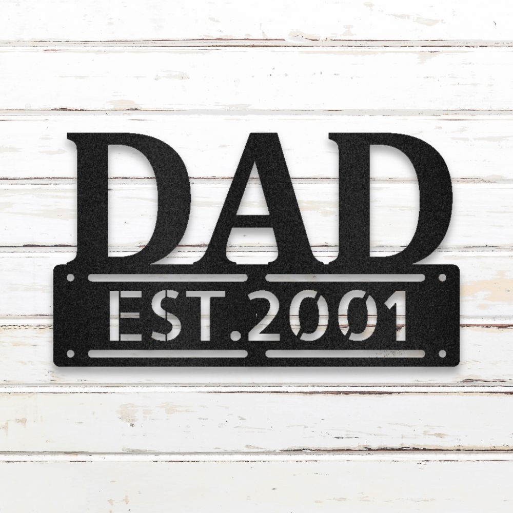 Father's Day I Metal Wall Art (Black) | Shop Custom Metal Signs & Wall Decor | Sovereign Metalworks