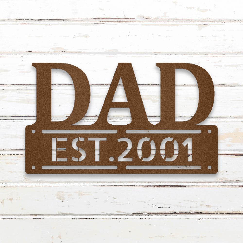 Father's Day I Metal Wall Art (Copper) | Shop Custom Metal Signs & Wall Decor | Sovereign Metalworks