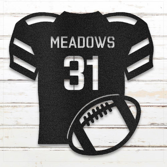 Football Jersey | Personalized Metal Wall Art