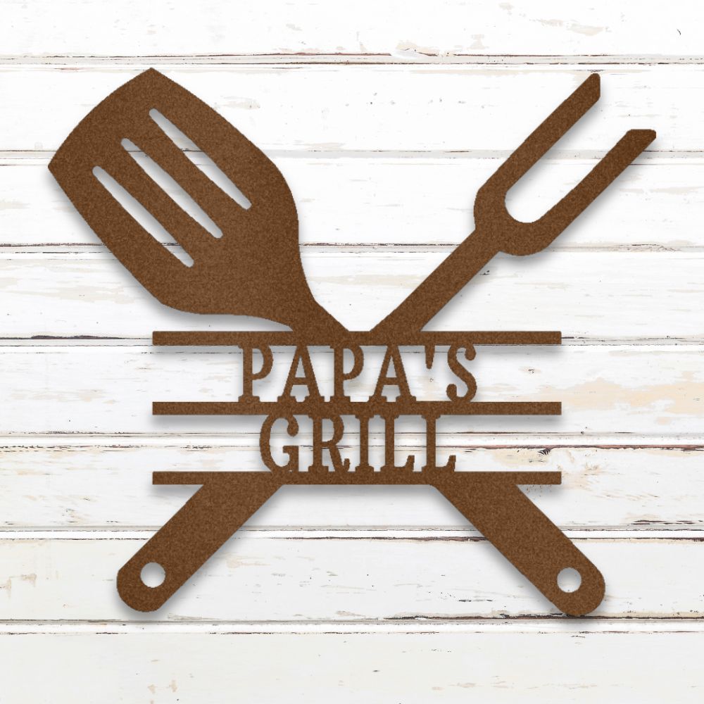 Grillmaster Metal Wall Art (Copper) | Shop Custom Metal Signs & Wall Decor | Sovereign Metalworks