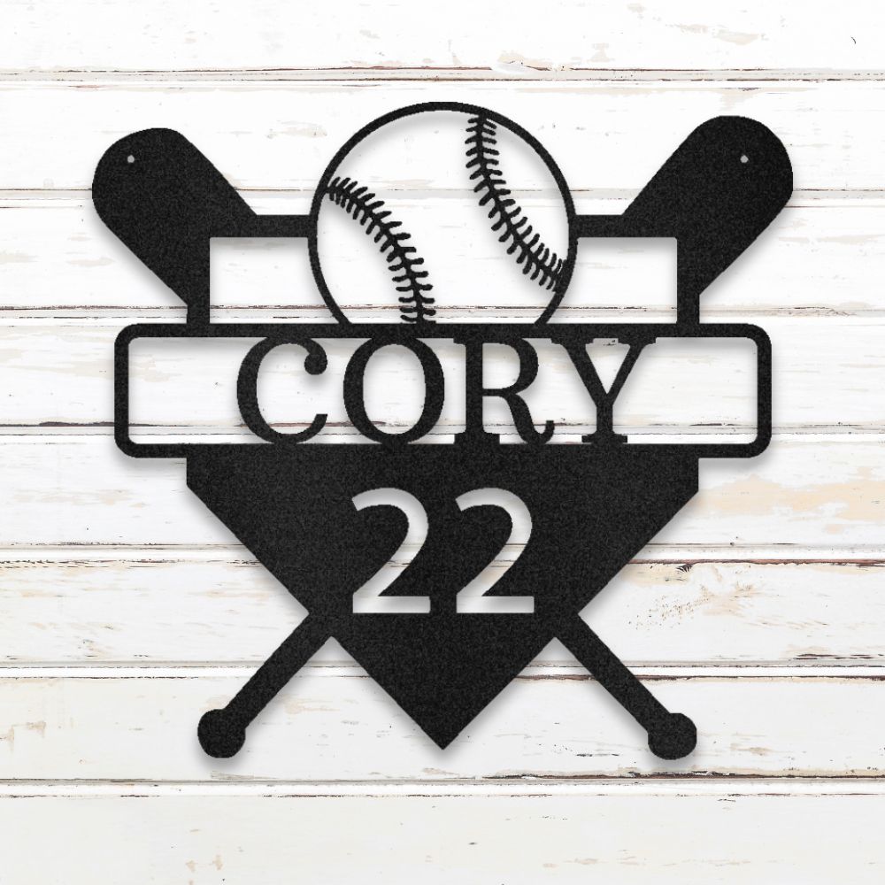 Home Plate Metal Wall Art (Black) | Shop Custom Metal Signs & Wall Decor | Sovereign Metalworks