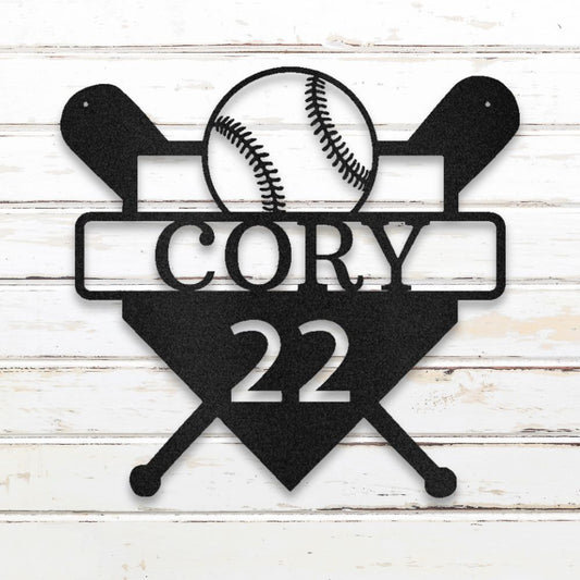 Home Plate Metal Wall Art (Black) | Shop Custom Metal Signs & Wall Decor | Sovereign Metalworks