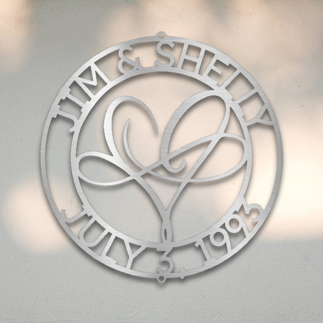 Infinite Love Custom Metal Wall Art | Sovereign Metalworks