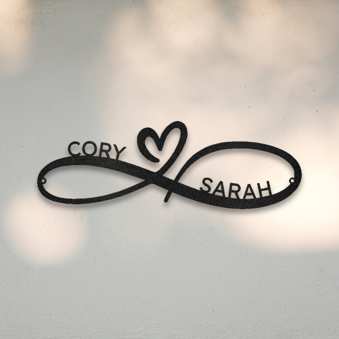Infinity Couples Custom Metal Wall Art | Sovereign Metalworks