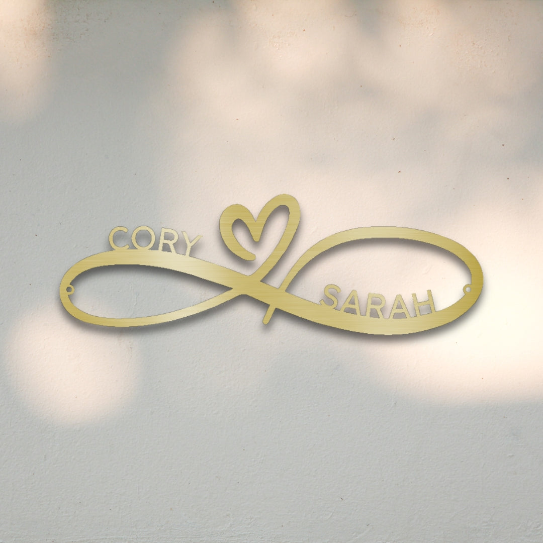 Infinity Couples Custom Metal Wall Art | Sovereign Metalworks
