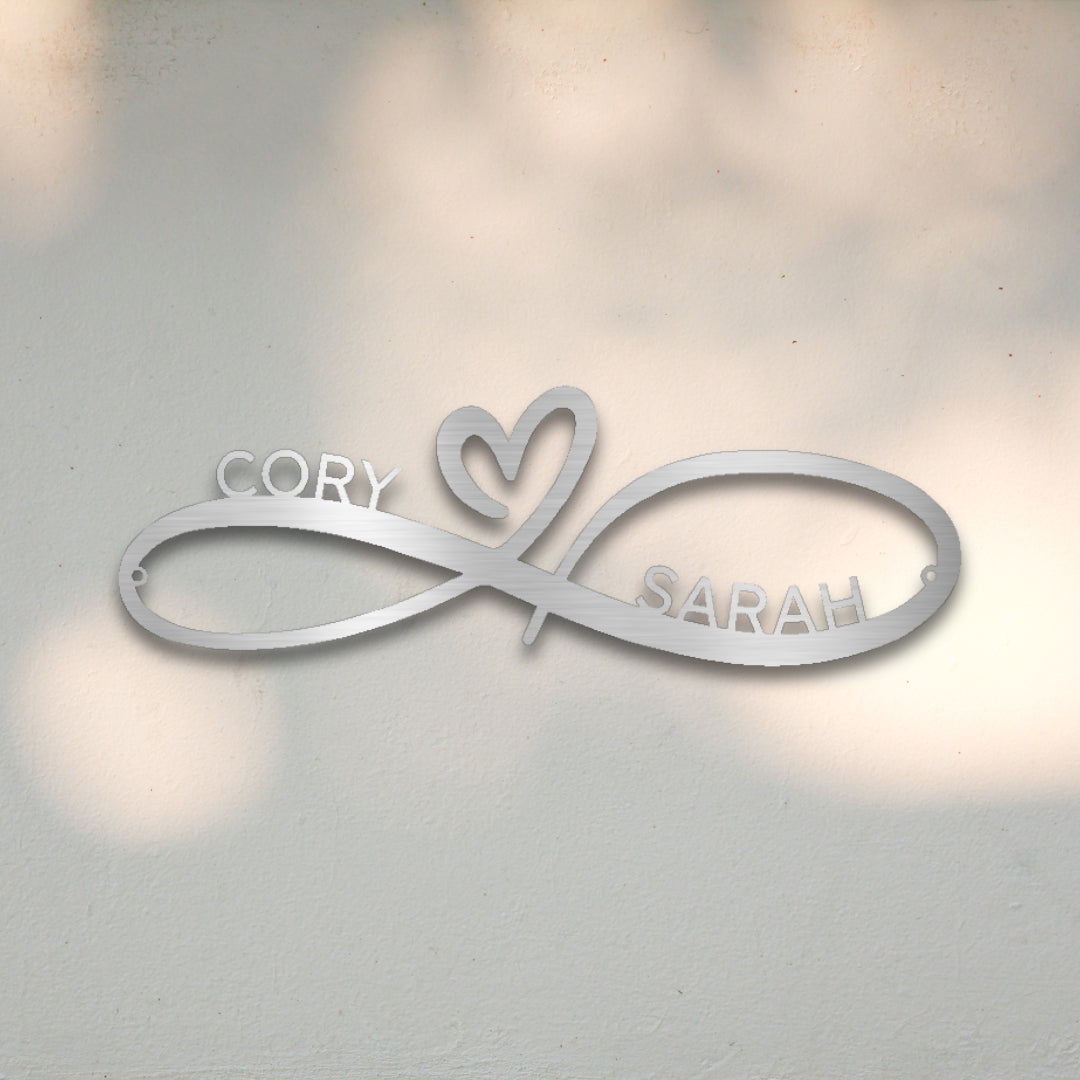 Infinity Couples Custom Metal Wall Art | Sovereign Metalworks