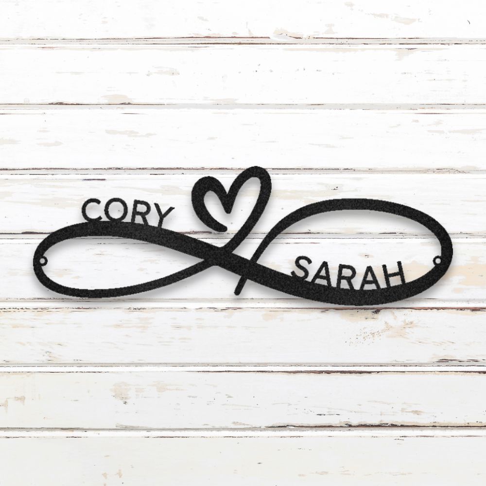 Infinity Couples Custom Metal Wall Art
