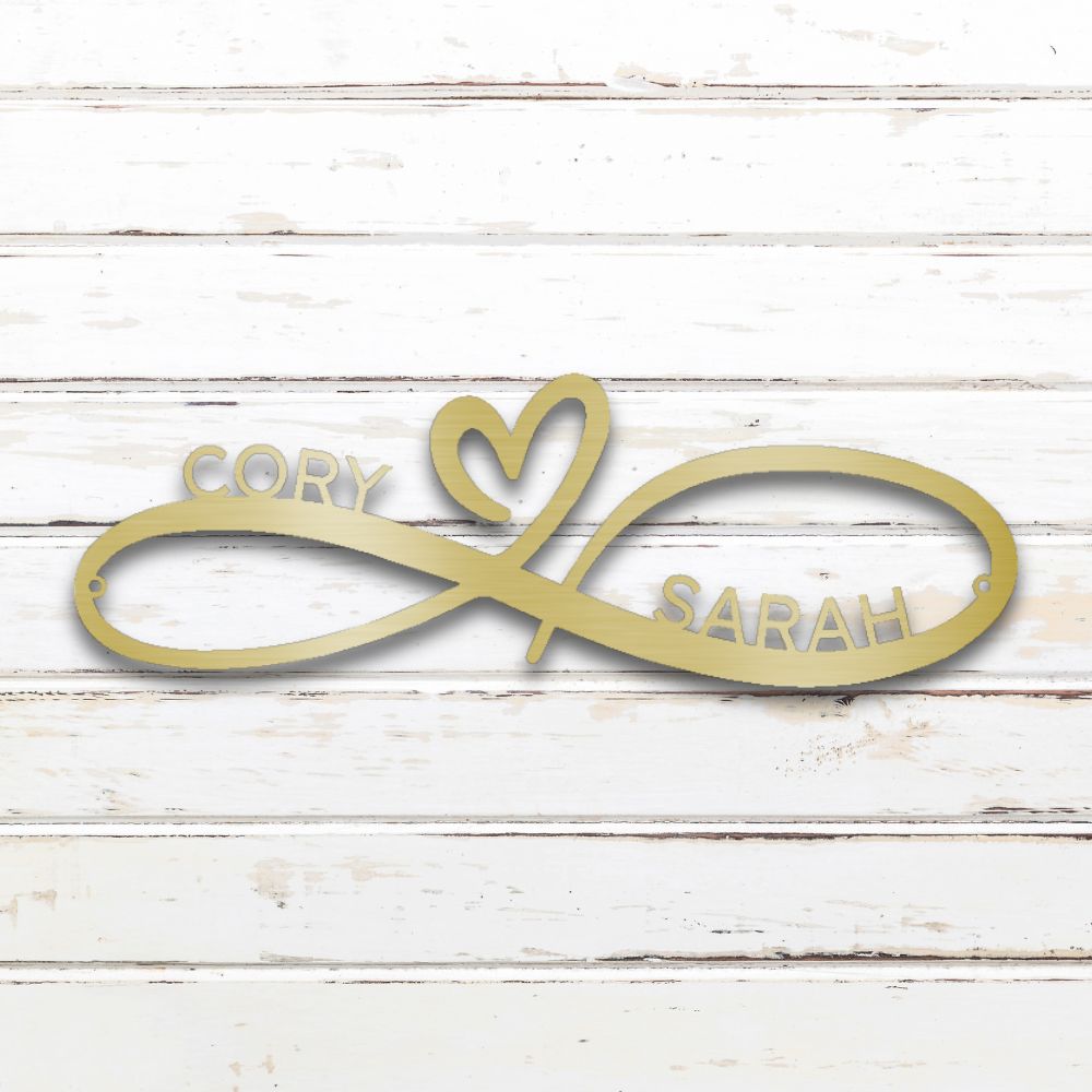 Infinity Couples Custom Metal Wall Art