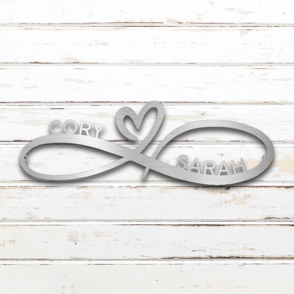 Infinity Couples Custom Metal Wall Art