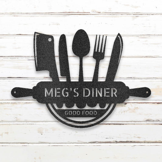 In the Kitchen I Metal Wall Art (Black) | Shop Custom Metal Signs & Wall Decor | Sovereign Metalworks