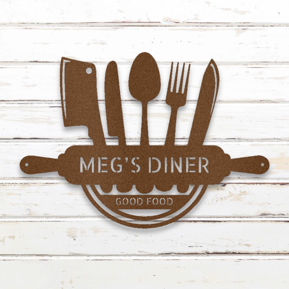 In the Kitchen I Metal Wall Art (Copper) | Shop Custom Metal Signs & Wall Decor | Sovereign Metalworks