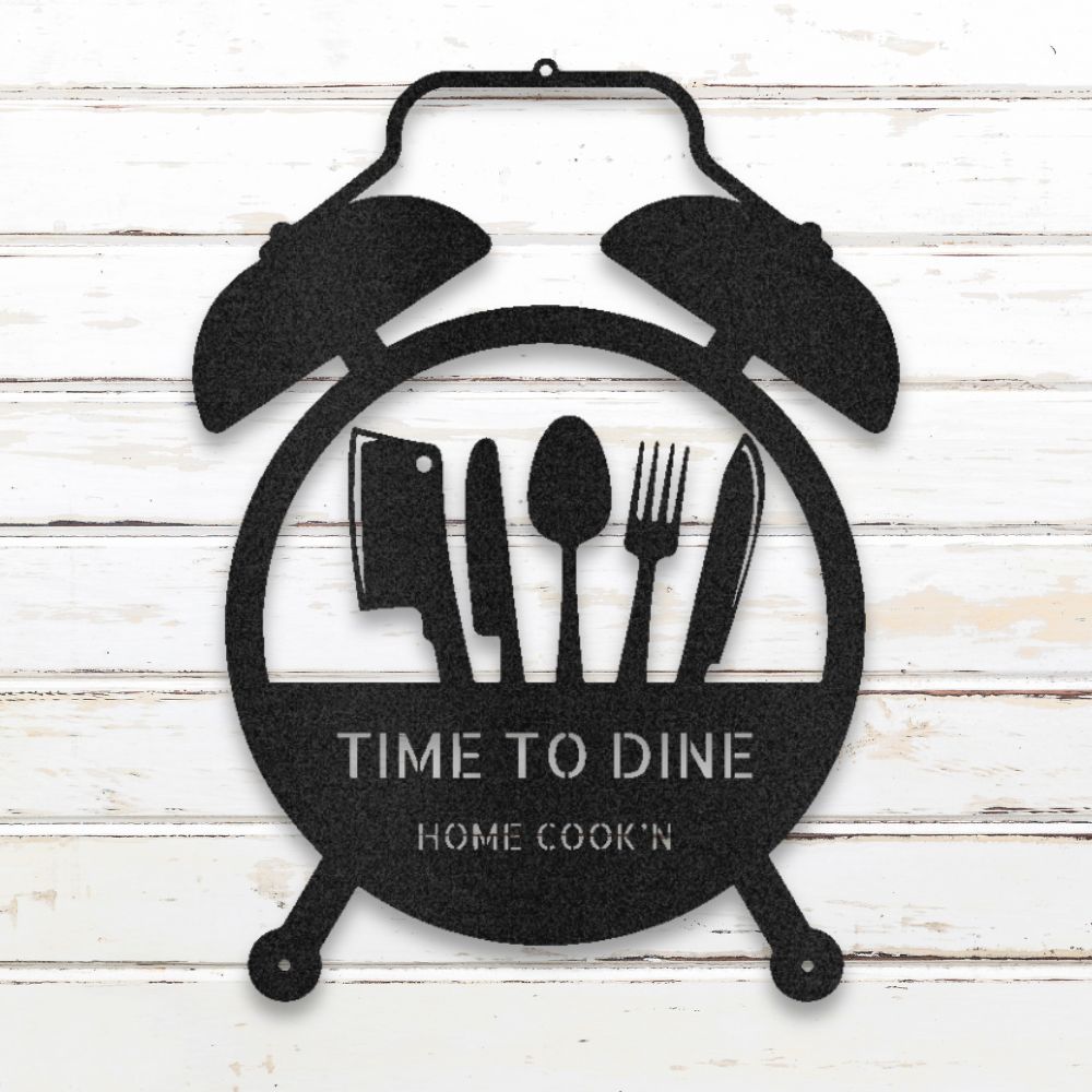 Kitchen Timer Metal Wall Art (Black) | Shop Custom Metal Signs & Wall Decor | Sovereign Metalworks