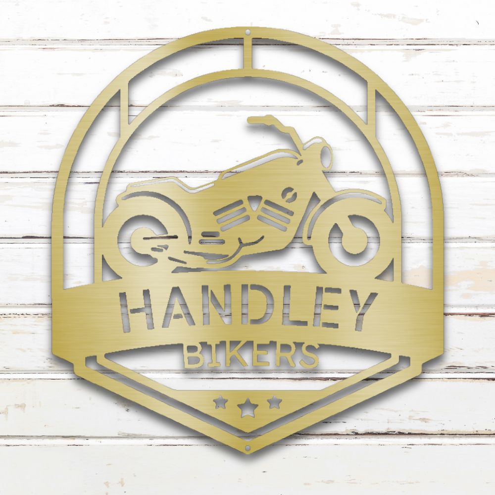 Live to Ride Metal Wall Art (Gold) | Shop Custom Metal Signs & Wall Decor | Sovereign Metalworks