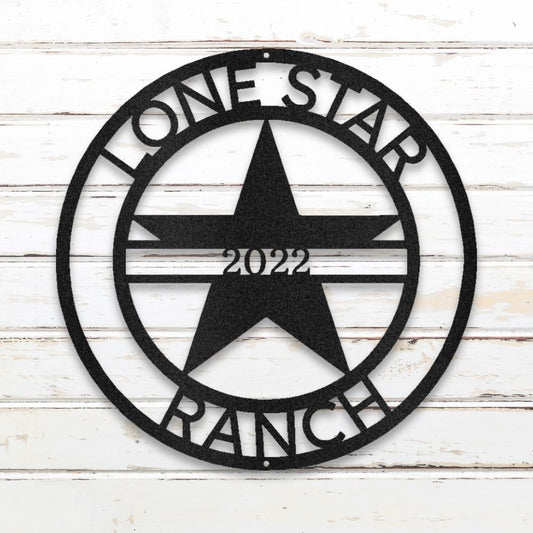 Lonestar Metal Wall Art (Black) | Shop Custom Metal Signs & Wall Decor | Sovereign Metalworks