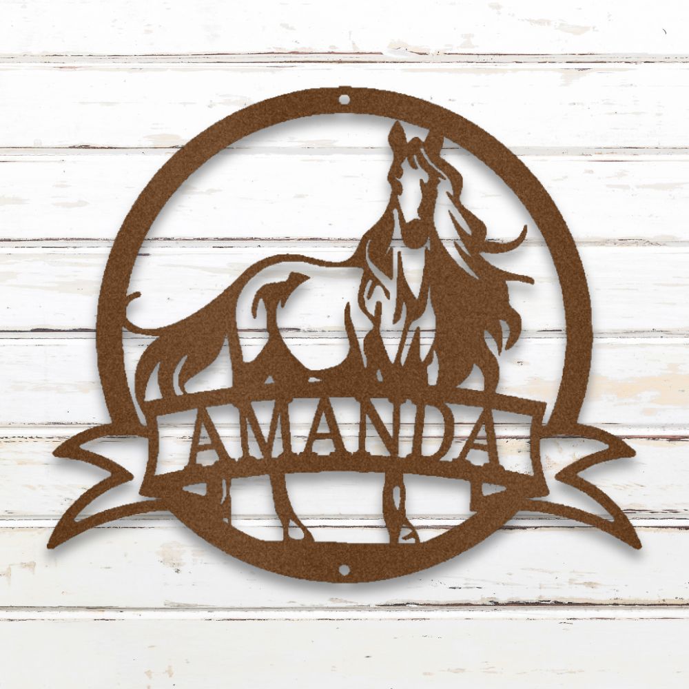 Majestic Horse Metal Wall Art (Copper) | Shop Custom Metal Signs & Wall Decor | Sovereign Metalworks