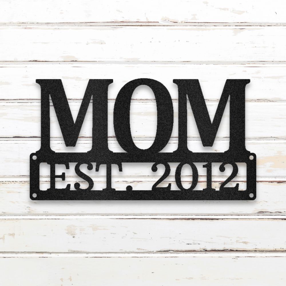 Mother's Day II Metal Wall Art (Black) | Shop Custom Metal Signs & Wall Decor | Sovereign Metalworks