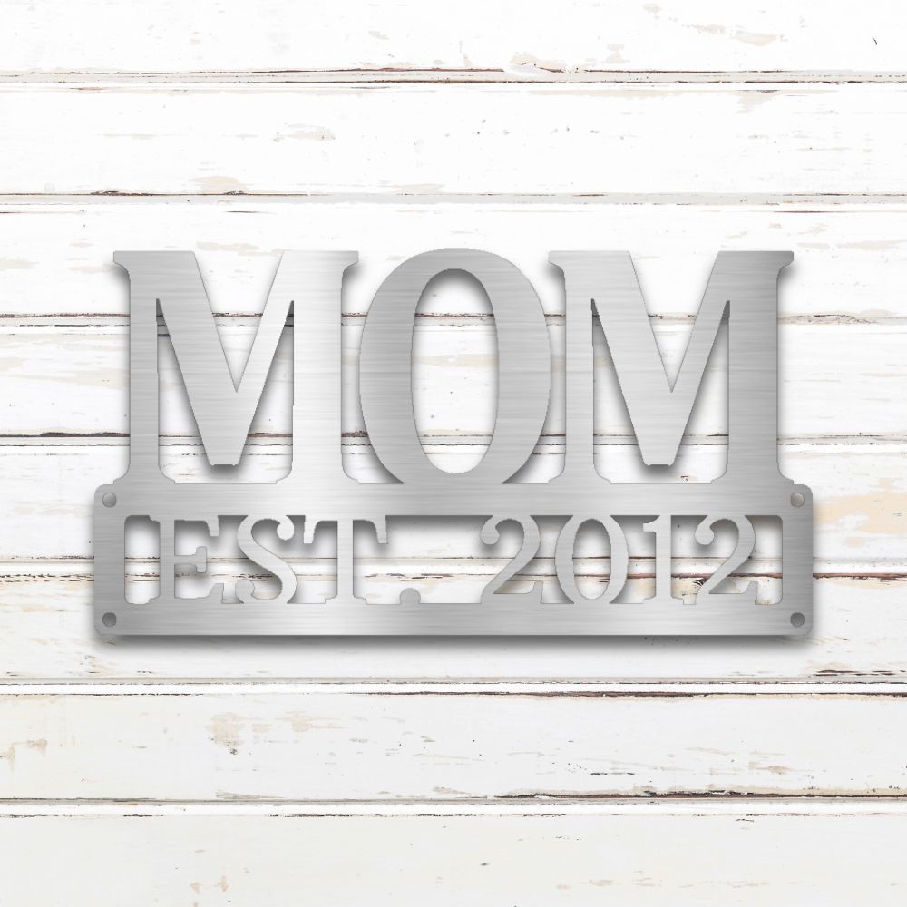 Mother's Day II Metal Wall Art (Silver) | Shop Custom Metal Signs & Wall Decor | Sovereign Metalworks