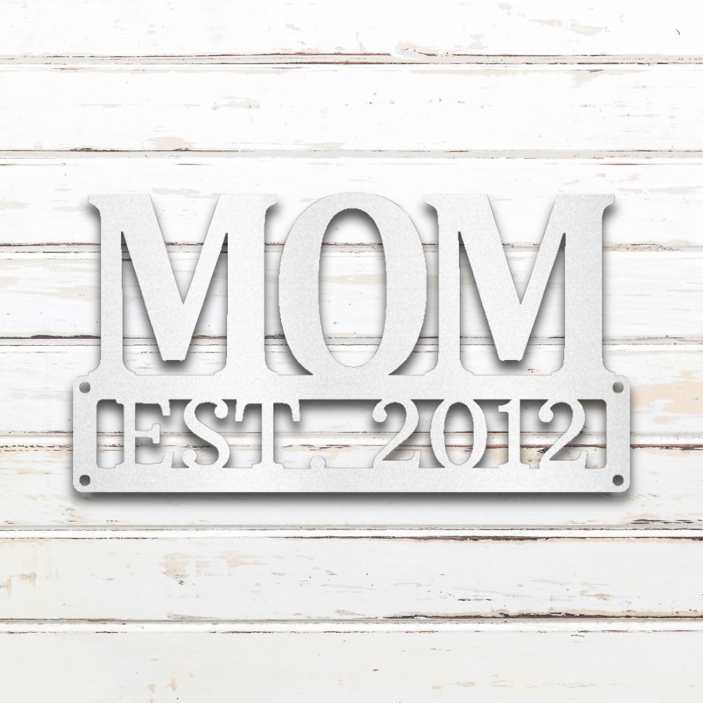 Mother's Day II Metal Wall Art (White) | Shop Custom Metal Signs & Wall Decor | Sovereign Metalworks