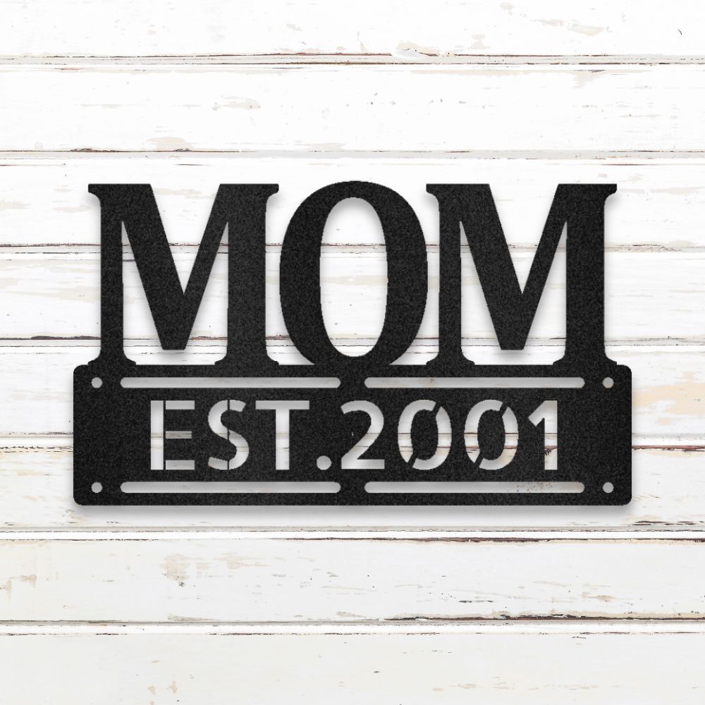 Mother's Day I Metal Wall Art (Black) | Shop Custom Metal Signs & Wall Decor | Sovereign Metalworks