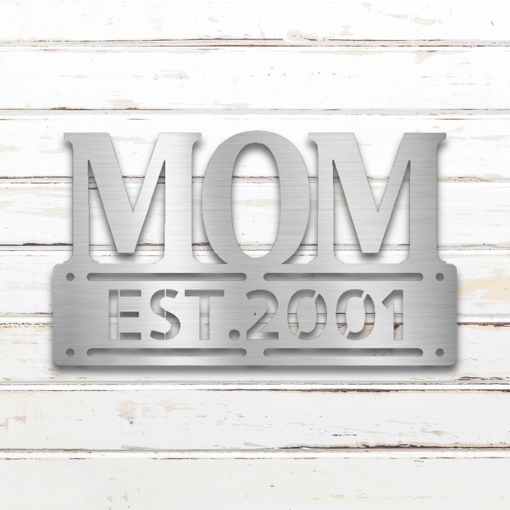 Mother's Day I Metal Wall Art (Silver) | Shop Custom Metal Signs & Wall Decor | Sovereign Metalworks