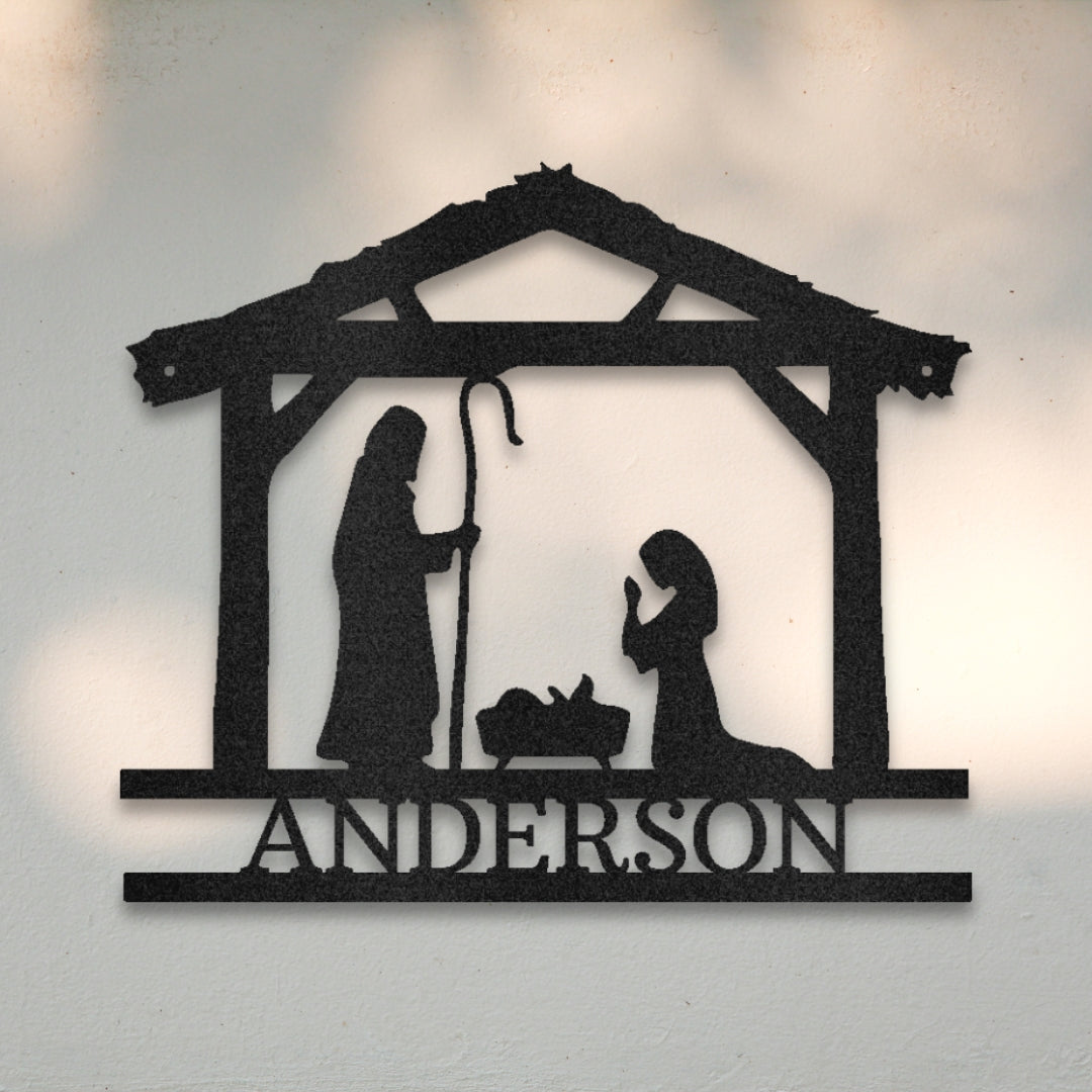Nativity I Custom Metal Wall Art | Sovereign Metalworks