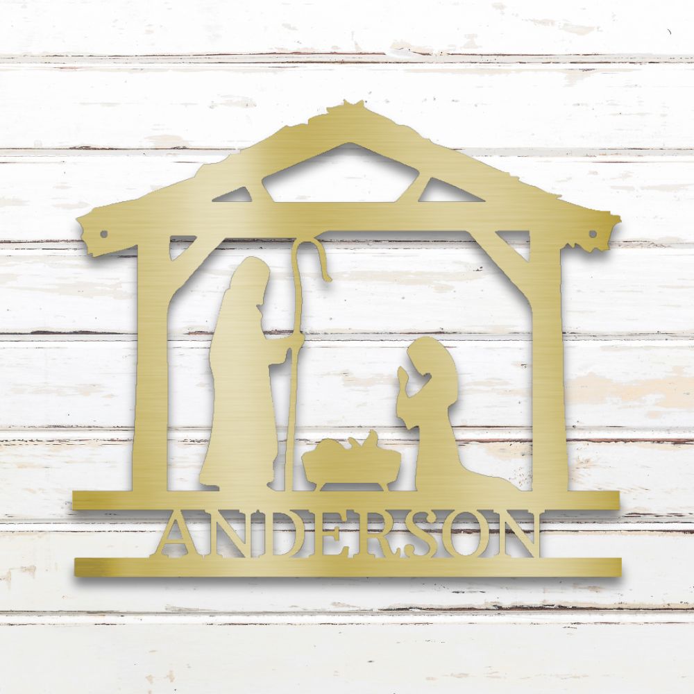 Nativity I Custom Metal Wall Art
