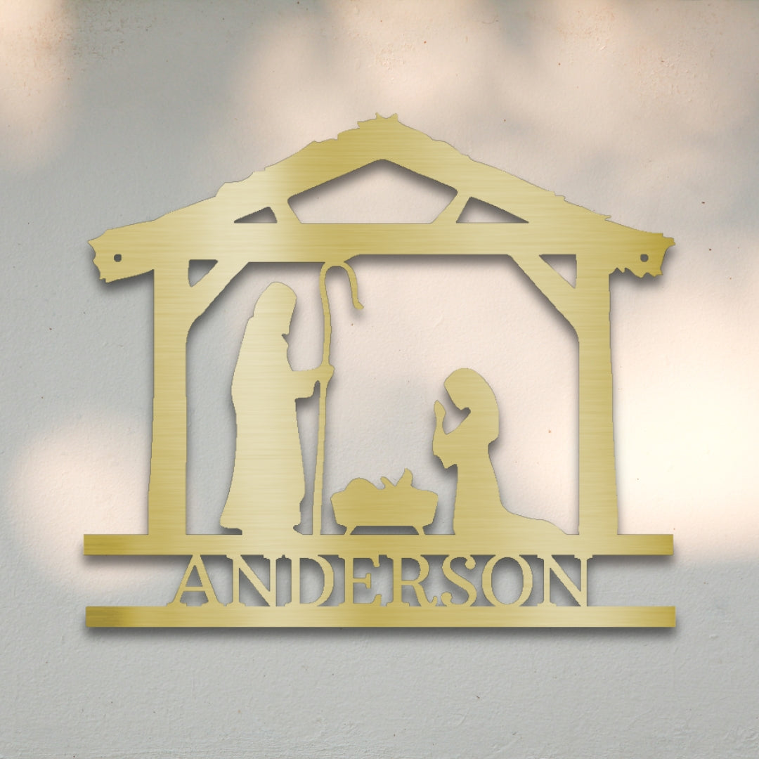 Nativity I Custom Metal Wall Art | Sovereign Metalworks