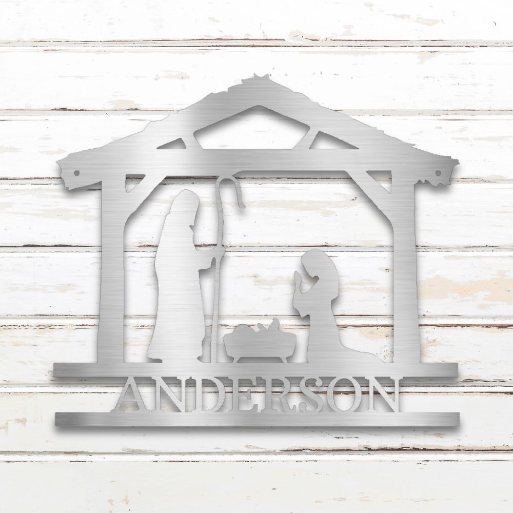 Nativity I Custom Metal Wall Art