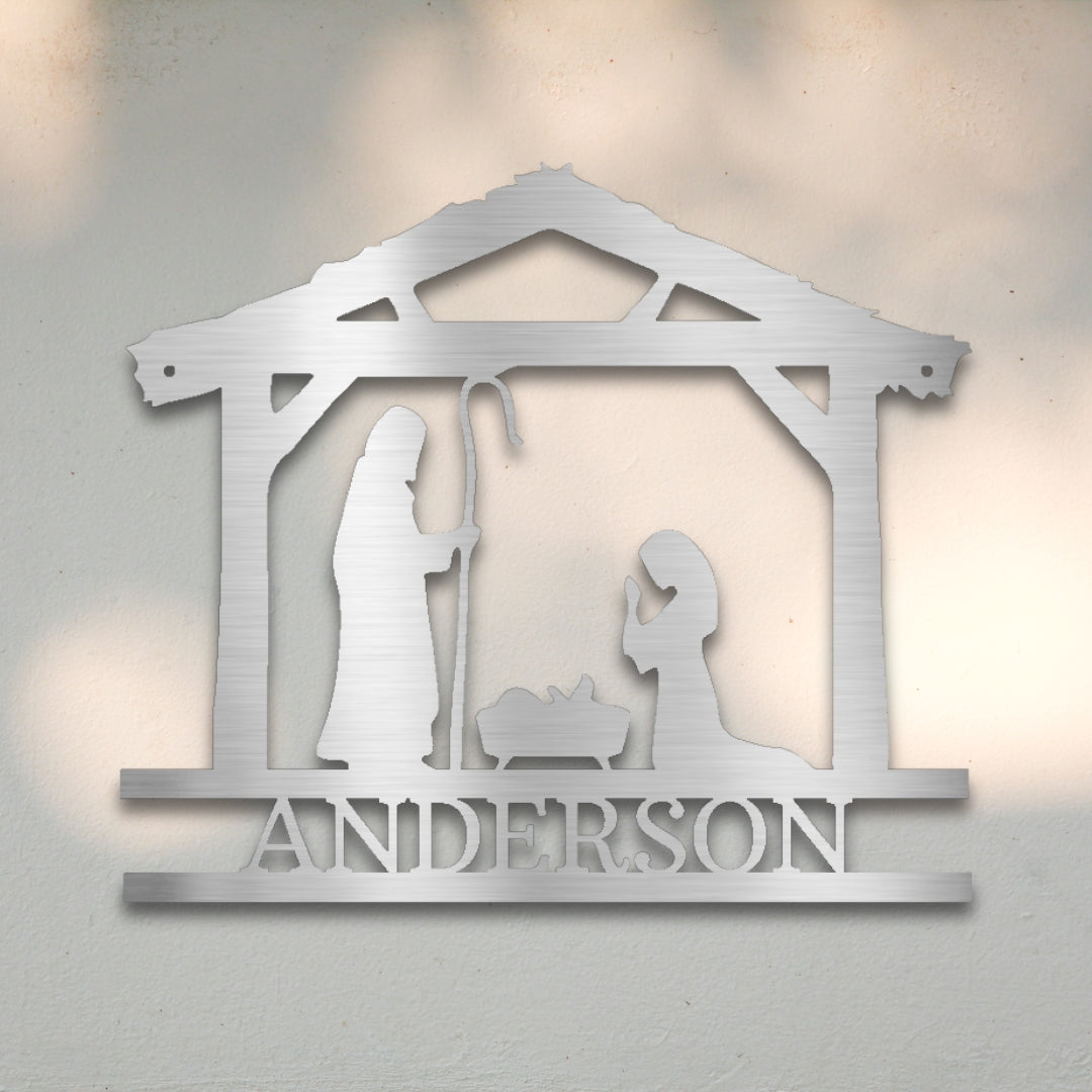 Nativity I Custom Metal Wall Art | Sovereign Metalworks