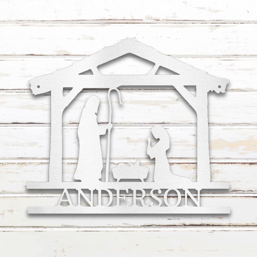 Nativity I Custom Metal Wall Art
