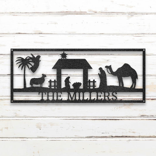 Nativity II Custom Metal Wall Art