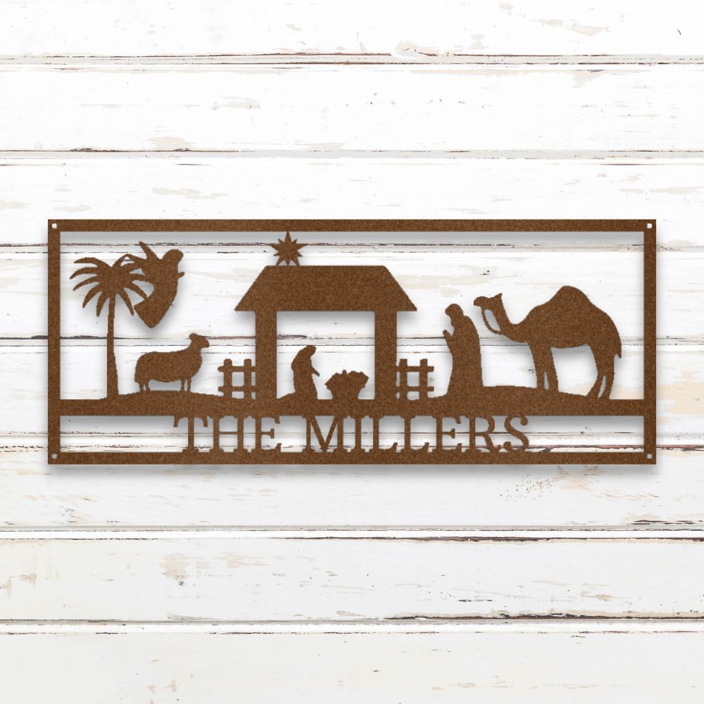 Nativity II Custom Metal Wall Art