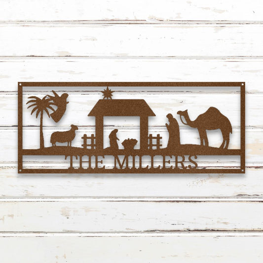 Nativity II Custom Metal Wall Art