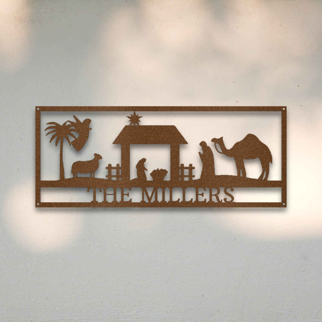 Nativity II Custom Metal Wall Art | Sovereign Metalworks