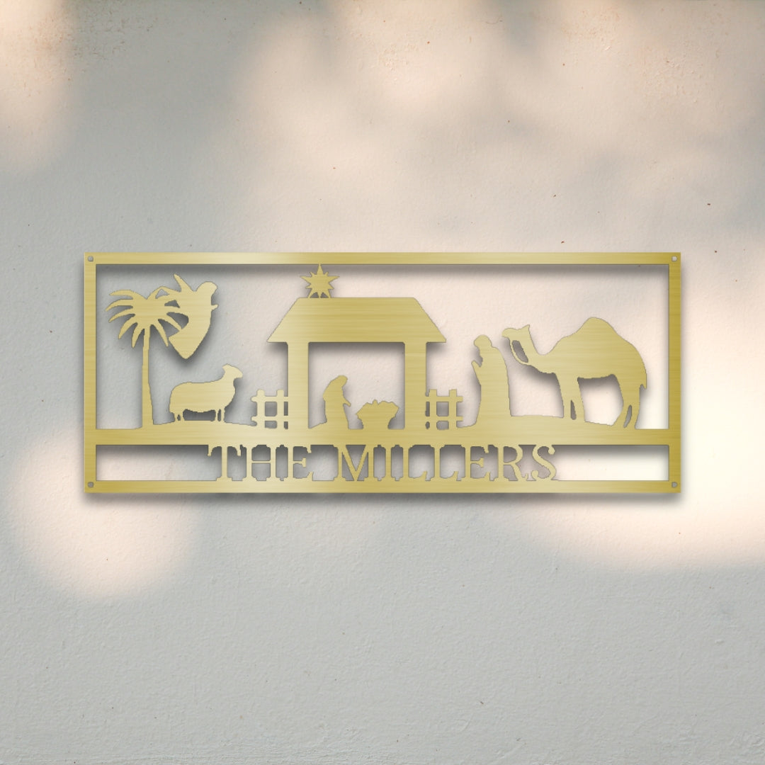 Nativity II Custom Metal Wall Art | Sovereign Metalworks