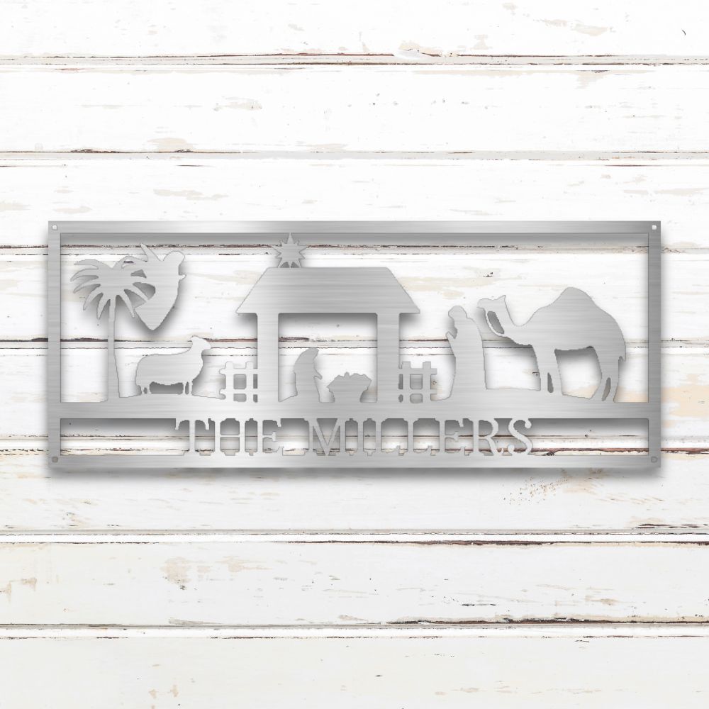 Nativity II Custom Metal Wall Art