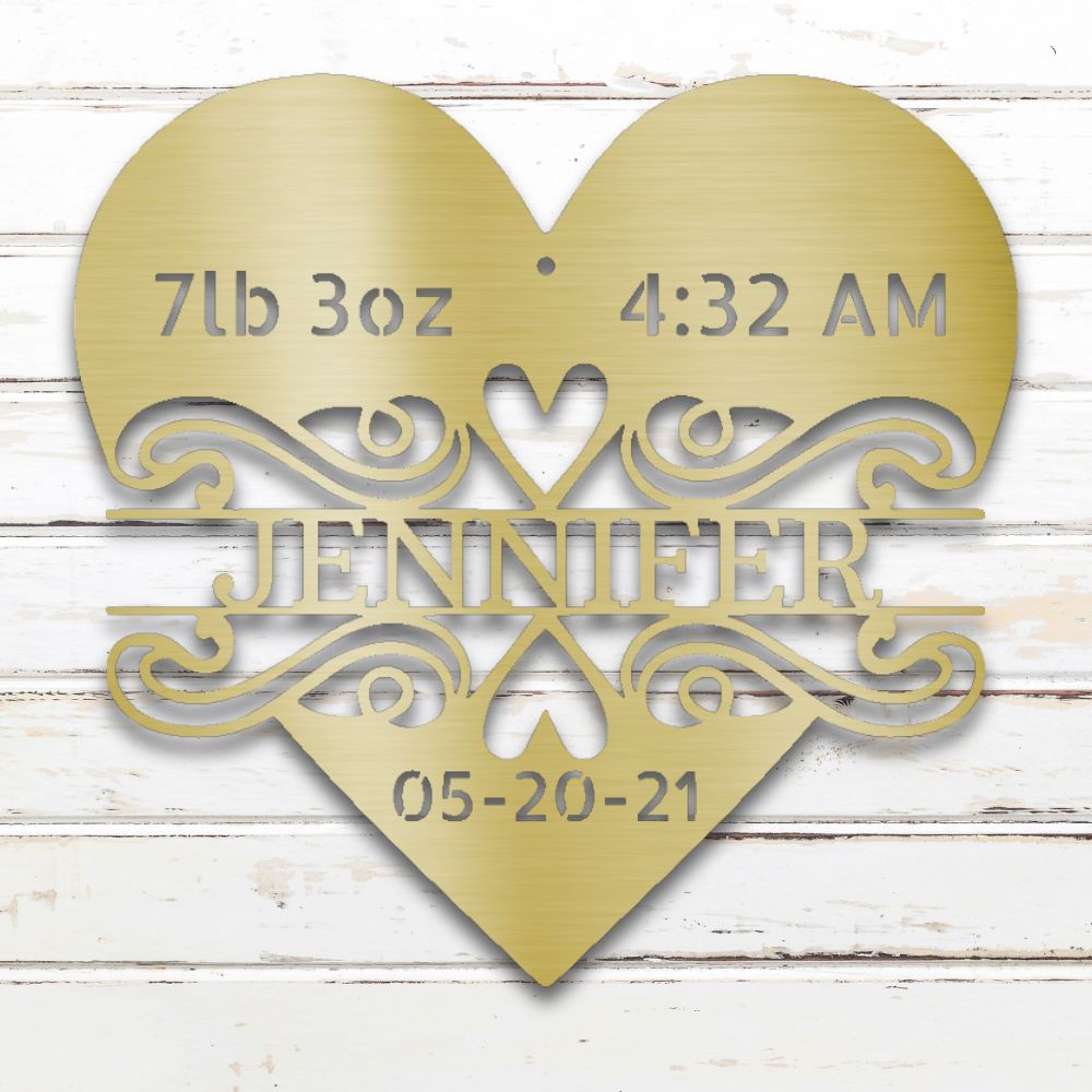 New Beginnings Metal Wall Art (Gold) | Shop Custom Metal Signs & Wall Decor | Sovereign Metalworks