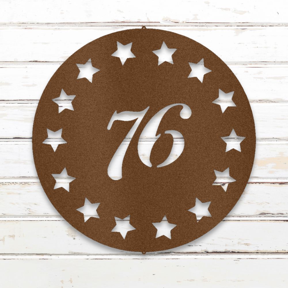 Old School '76 II Metal Wall Art (Copper) | Shop Custom Metal Signs & Wall Decor | Sovereign Metalworks