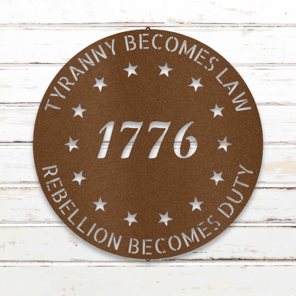 Old School '76 I Metal Wall Art (Copper) | Shop Custom Metal Signs & Wall Decor | Sovereign Metalworks